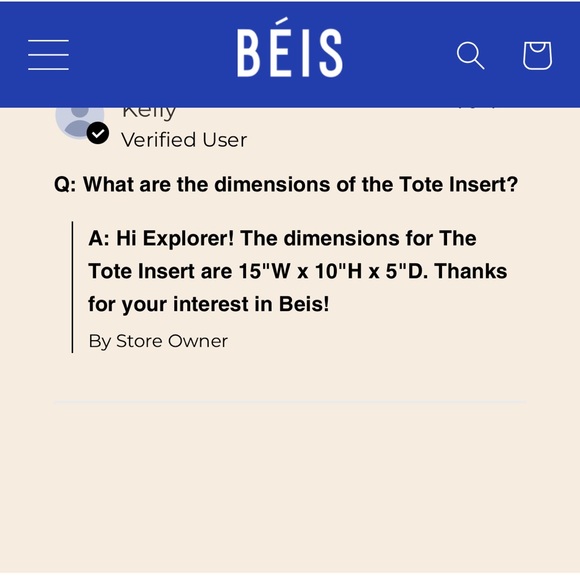 BEIS Work Tote Insert - Picture 7 of 7